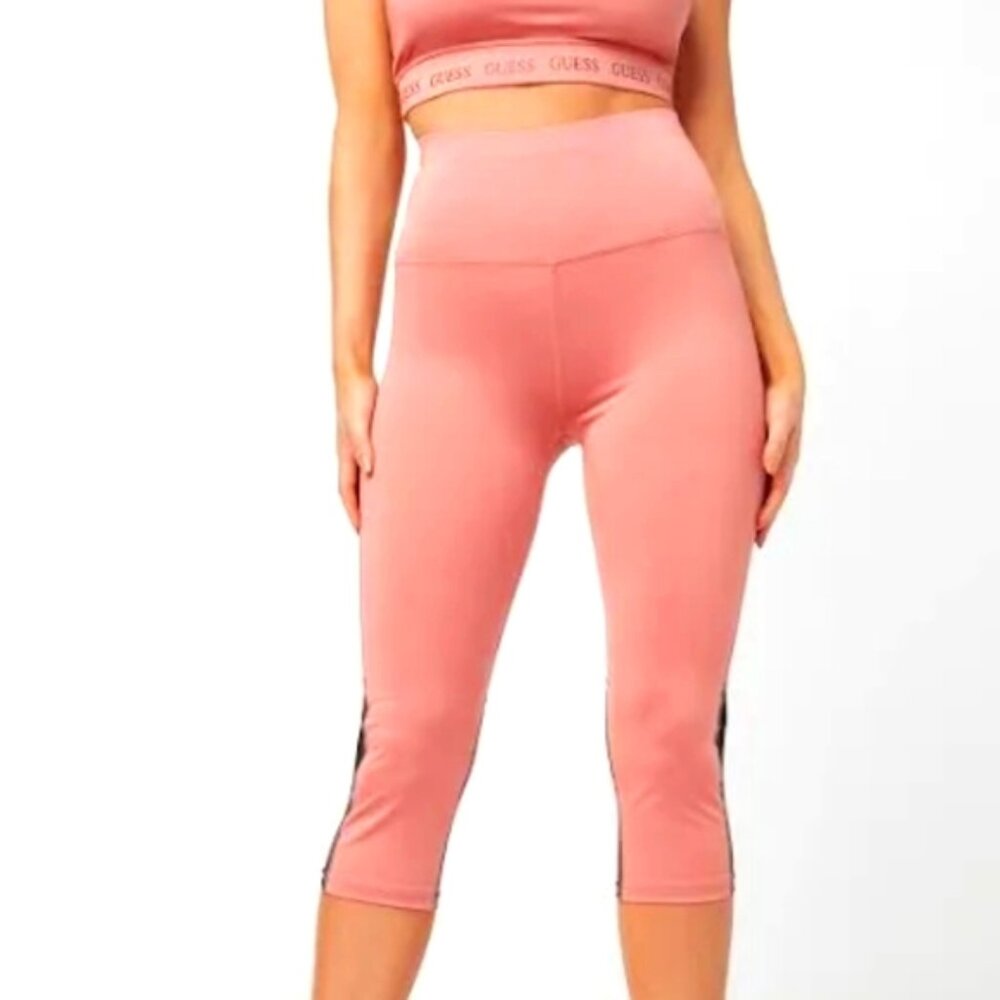 Guess Gym Leggings, Black Accents, Size Large